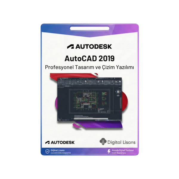 AutoCAD 2019 TAM SÜRÜM 3 YIL 2 KULLANICI