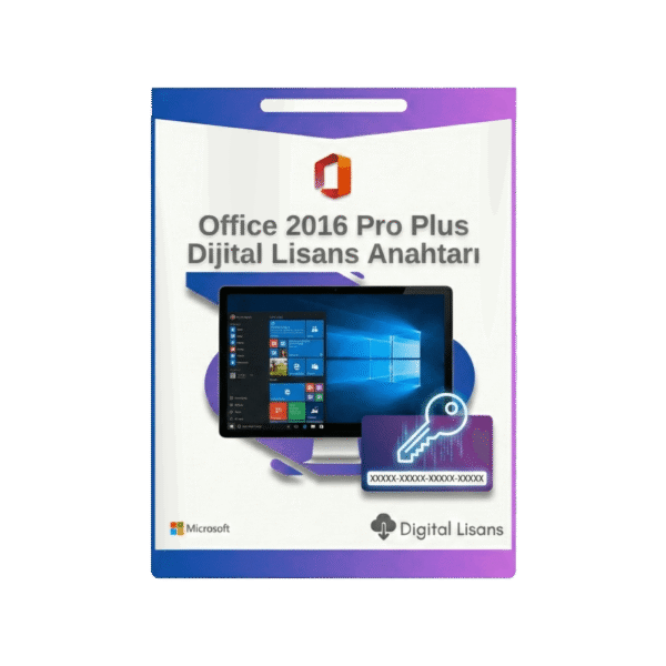 Office 2016 Pro Plus Süresiz Dijital Lisans Anahtarı Key 32&64 Bit