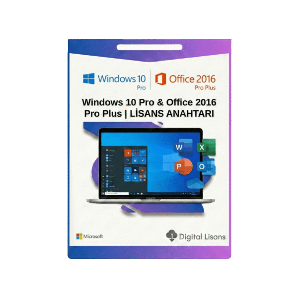 Orjinal Windows 10 Professional & Office 2016 Professional FPP Kurumsal Lisans